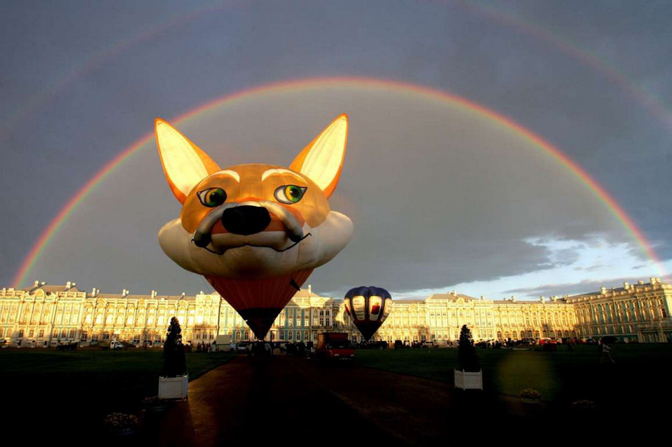 Cầu vồng ở St Petersburg, Nga. (Nguồn: Chuck Haney/AgStock Images/Cor)