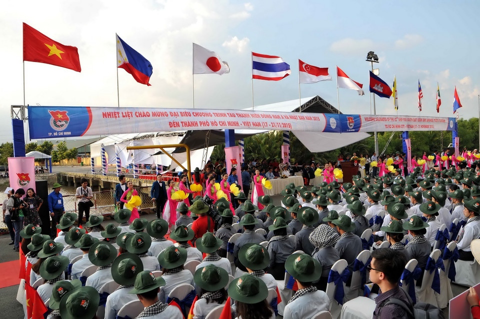 Quang cảnh buổi lễ. (Ảnh: An Hiếu/TTXVN)