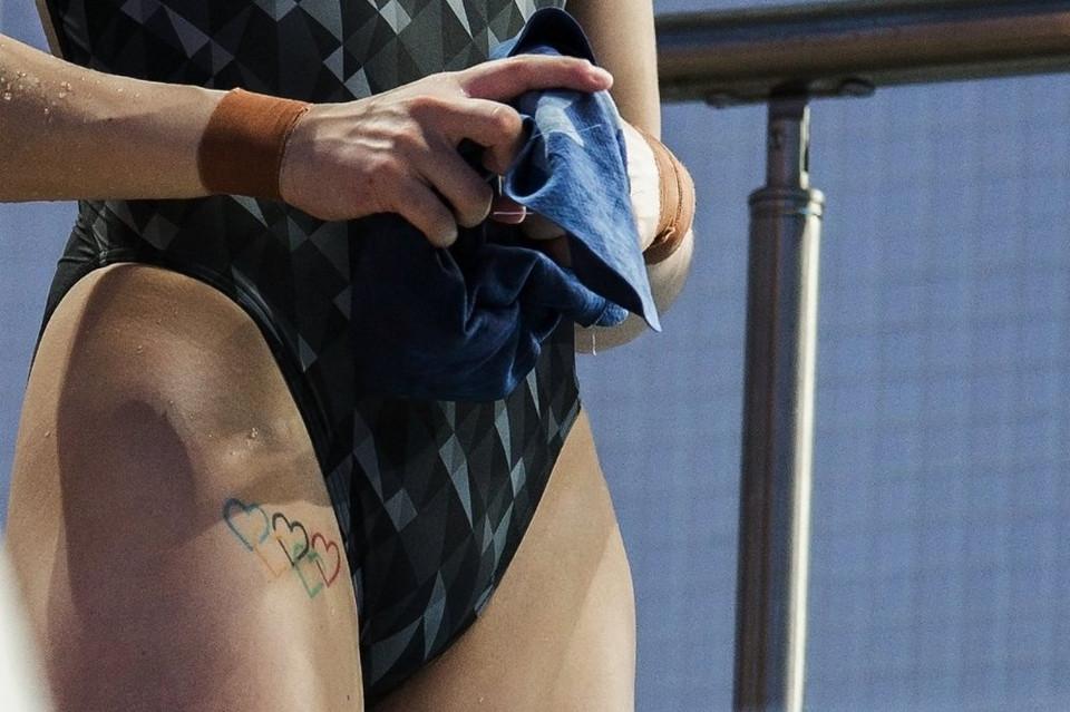 Melissa Wu (Australia) trong vòng bán kế của nhảy cầu 10m nữ ở FINA 2015. (Nguồn: Sputniknews)