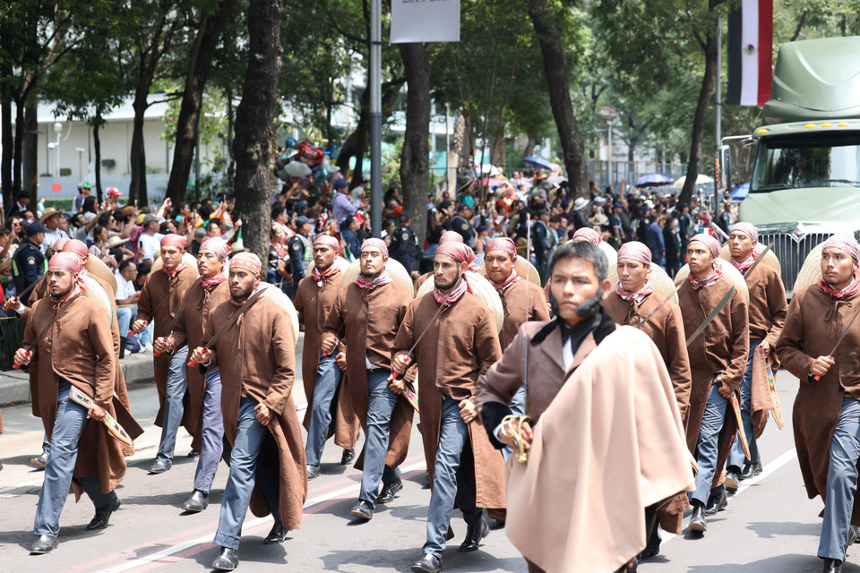 Quang cảnh Lễ diễu binh. (Ảnh: Phi Hùng/TTXVN)