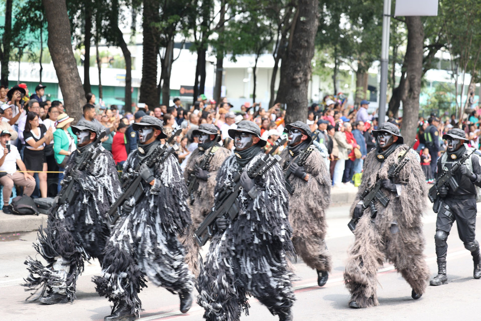 Quang cảnh Lễ diễu binh. (Ảnh : Phi Hùng/TTXVN)
