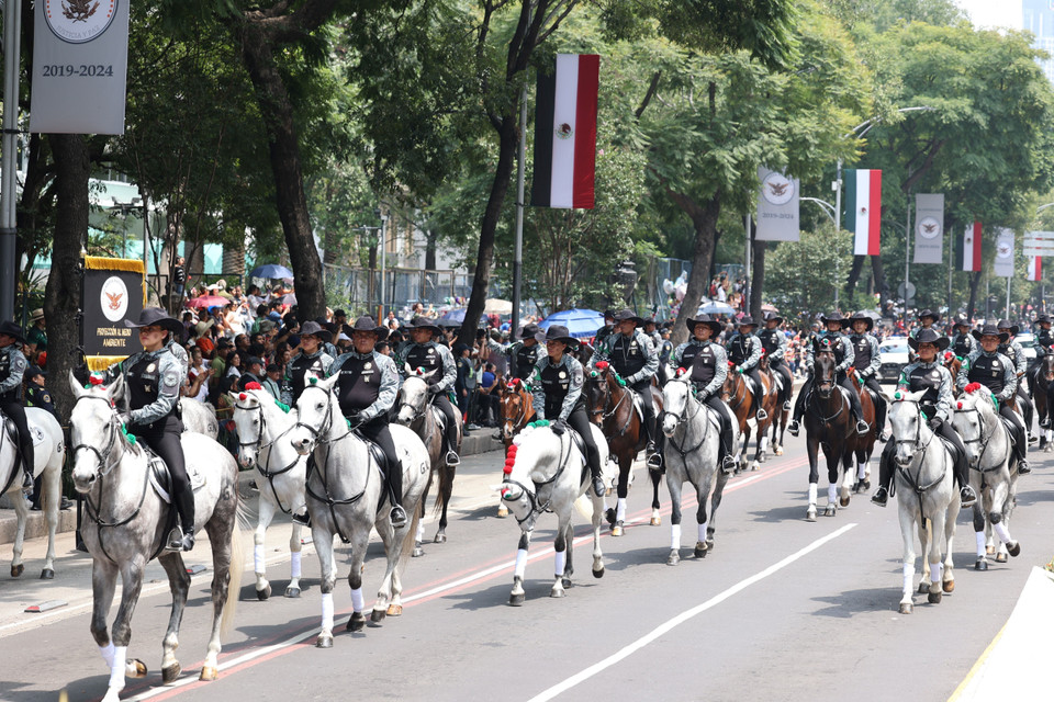 Quang cảnh Lễ diễu binh. (Ảnh: Phi Hùng/TTXVN)