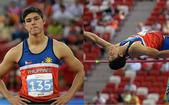 Tyler Christian Ruiz, vận động viên nhảy cao của Philippines, 23 tuổi. Chàng vận động viên này từng nghĩ sẽ đi theo con đường nghệ thuật như chơi piano hay guitar. (Nguồn: straitstimes.com)