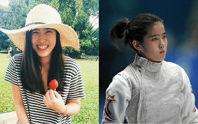 Liane Wong, vận động viên đấu kiếm đội tuyển Singapore, 21 tuổi. (Nguồn: straitstimes.com)
