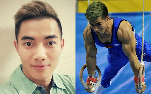 Phạm Phước Hưng, vận động viên thể dục dụng cụ của đội tuyển Việt Nam, 26 tuổi. Chàng trai đã khiến nhiều khán giả ở sân vận động thể thao Bishan phải ngước nhìn. Anh giành được 1 huy chương vàng, 2 huy chương bạc và 2 huy chương đồng. (Nguồn: straitstimes.com)