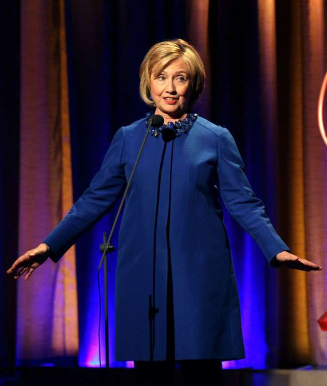 Bà Clinton tham gia một sự kiện vào năm 2014. (Nguồn: Rex)