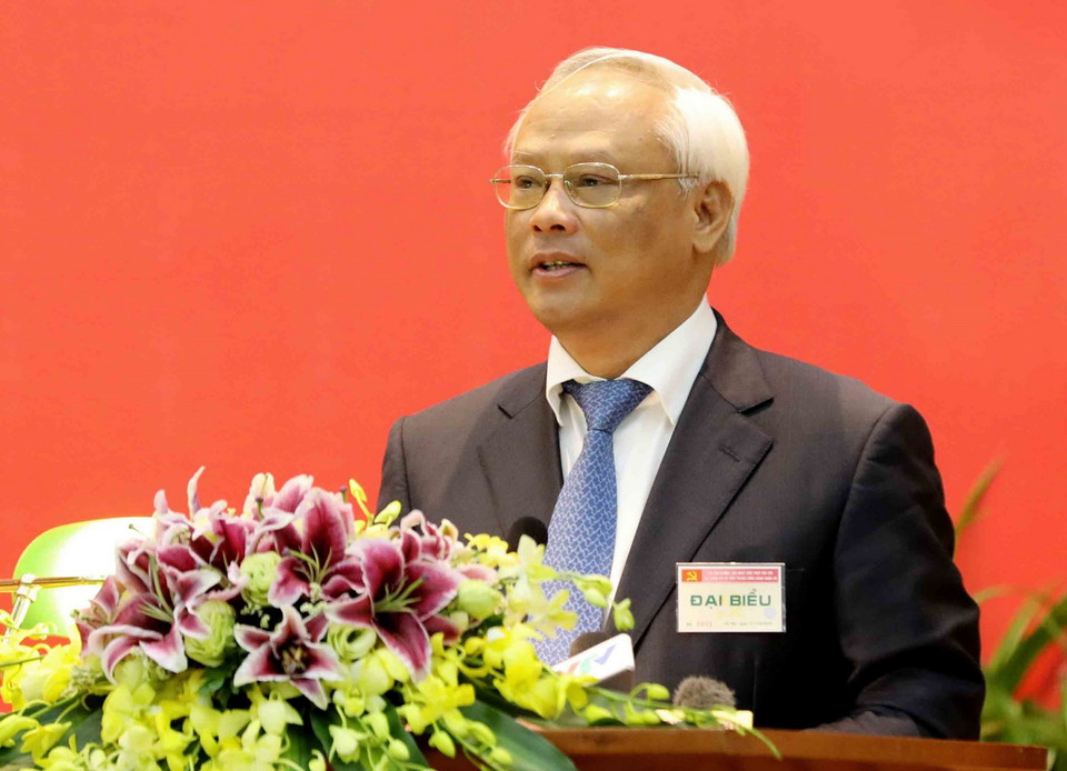 Ủy viên Trung ương Đảng, Phó Chủ tịch Quốc hội Uông Chu Lưu phát biểu tại lễ khai giảng. (Ảnh: Phương Hoa/TTXVN)