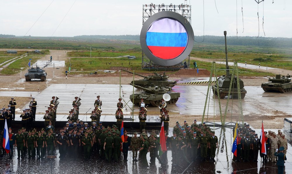 Một buổi lễ khai mạc trang trọng đã được diễn ra tại Trung tân huấn luyện Alabino. (Nguồn: sputniknews)