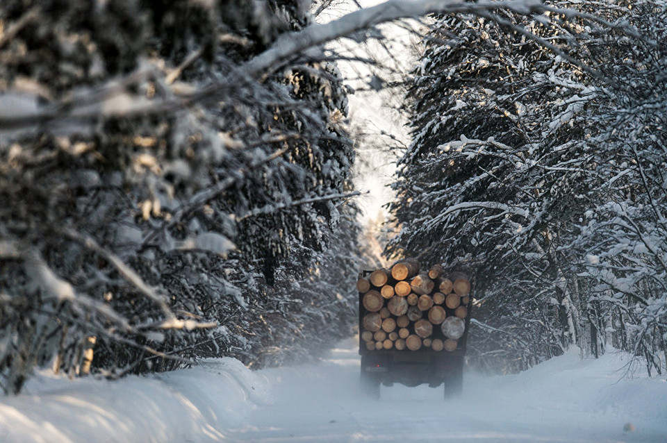 Xe tải gần làng Atak. (Nguồn: Sputniknews)