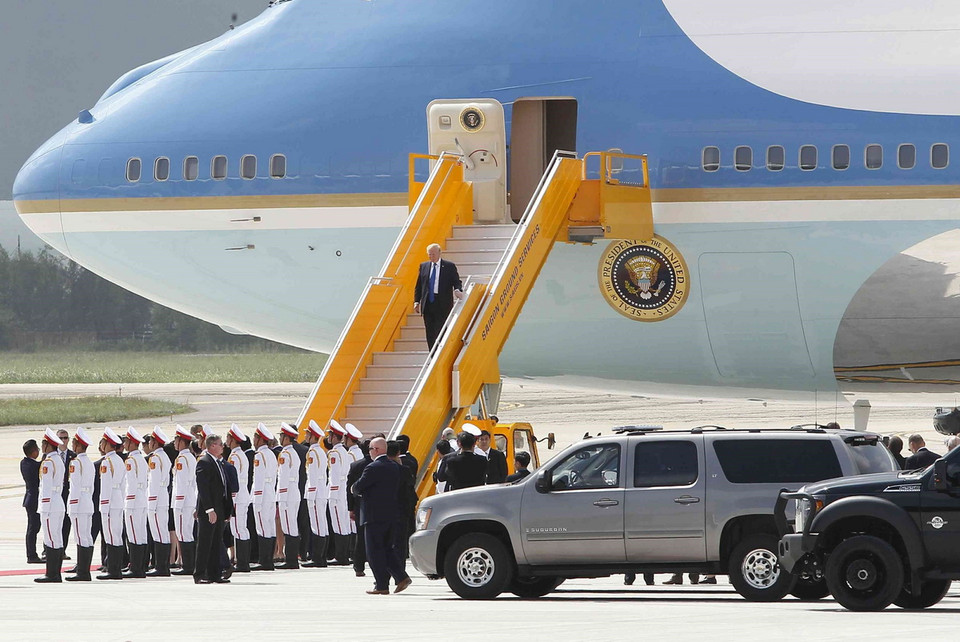 Quang cảnh lễ đón đoàn. (Nguồn: TTXVN)