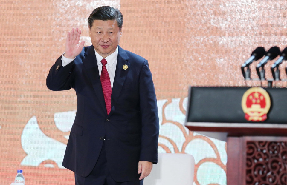 Chủ tịch Trung Quốc Tập Cận Bình đến dự và phát biểu tại Hội nghị Thượng đỉnh Doanh nghiệp APEC 2017 (CEO Summit 2017). (Nguồn: TTXVN)