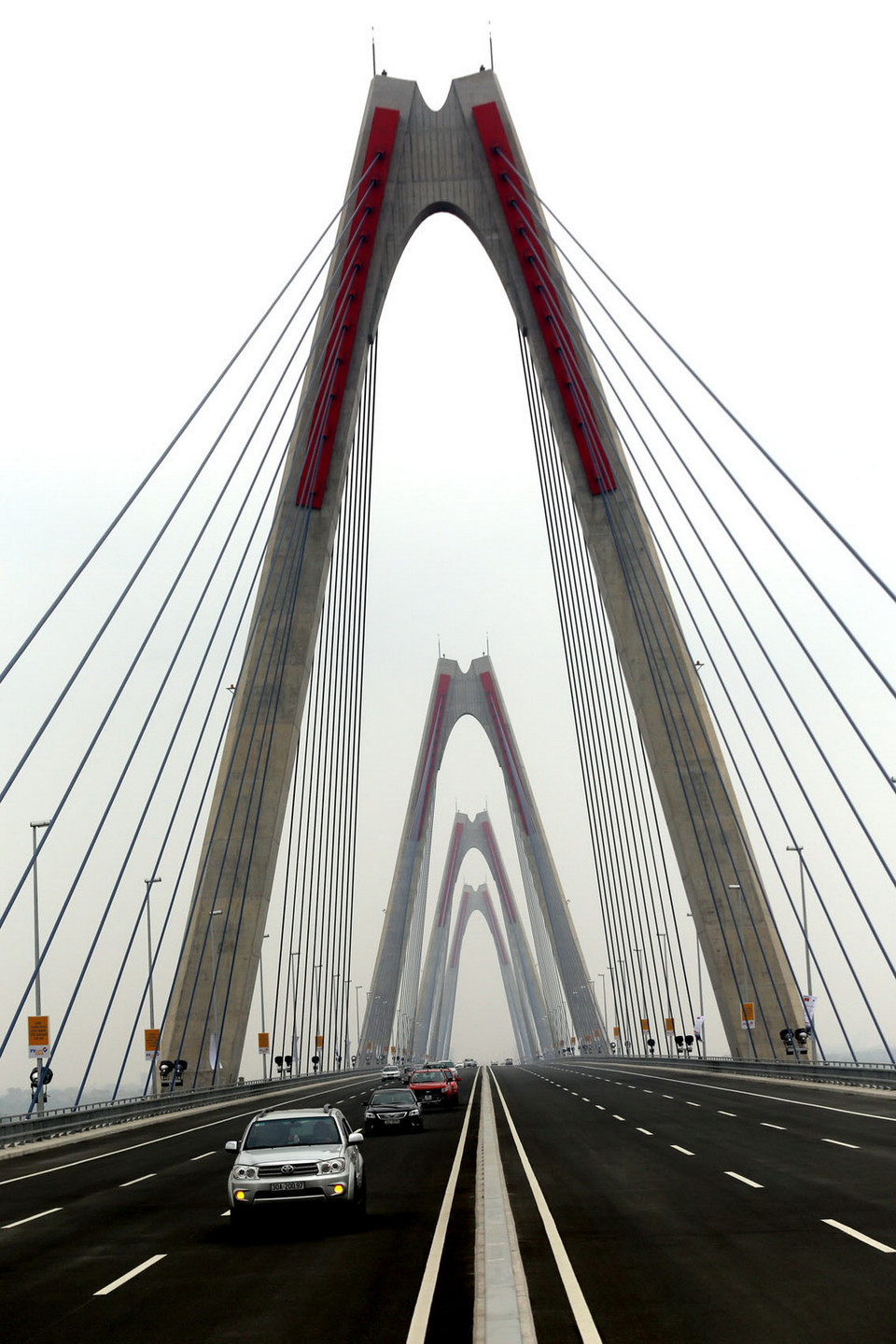 Cầu Nhật Tân trong ngày khánh thành. (Ảnh: Huy Hùng/ TTXVN) 