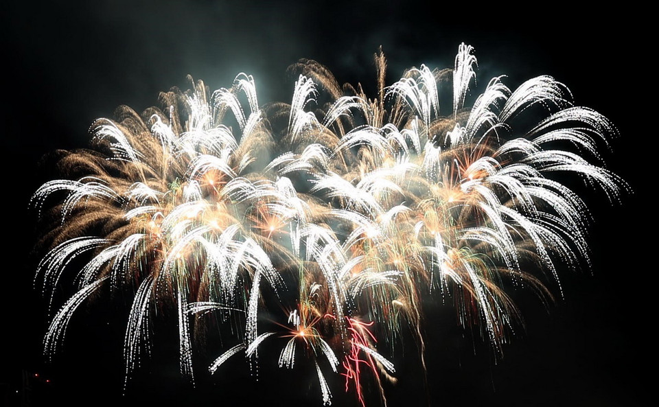 Màn trình diễn pháo hoa của đội Mỹ. (Ảnh: Trần Lê Lâm/TTXVN)