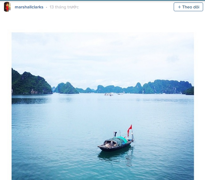 Vịnh Hạ Long, Việt Nam: Việt Nam đang dần trở thành điểm đến lý tưởng của nhiều du khách phương Tây. Cảnh yên bình ở Hạ Long không giống bất kỳ đâu ở Mỹ hay châu Âu. (Nguồn: Instagram)