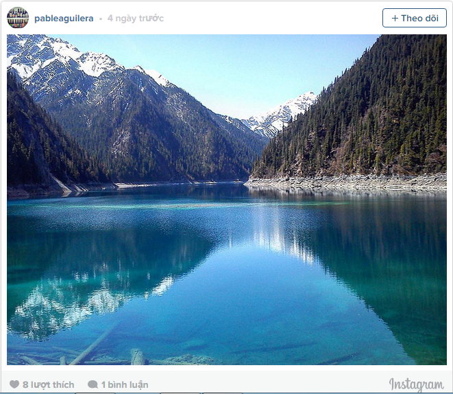 Công viên quốc gia JiuZhaigou, Trung Quốc: Công viên quốc gia này rộng 720km2, được UNESCO công nhận là di sản thế giới vào năm 1992 và là khu dự trữ sinh quyển thế giới vào năm 1997. (Nguồn: Instagram)
