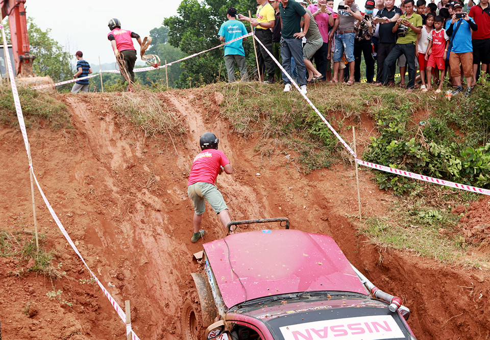 Những thử thách mà ban tổ chức đưa ra cho các đội tham dự. (Ảnh: Doãn Đức/Vietnam+)
