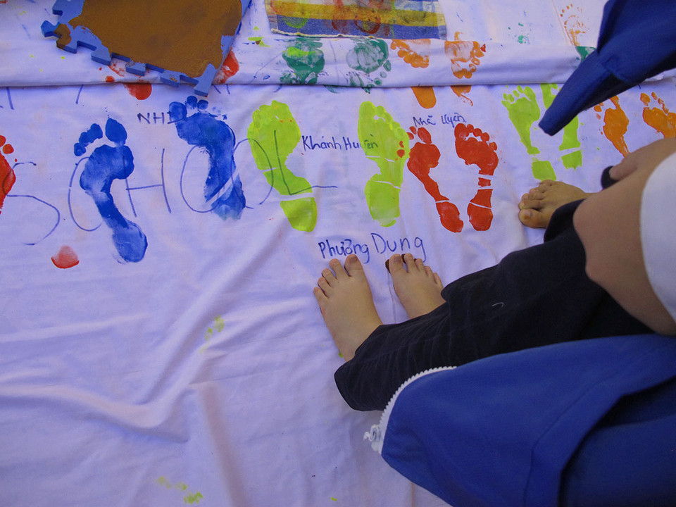 'One Million Footprints' là một trong số chuỗi hoạt động kỷ niệm 20 năm bình thường hóa quan hệ ngoại giao giữa Việt Nam​-Hoa Kỳ. (Ảnh: Tiến Đạt/Vietnam+)