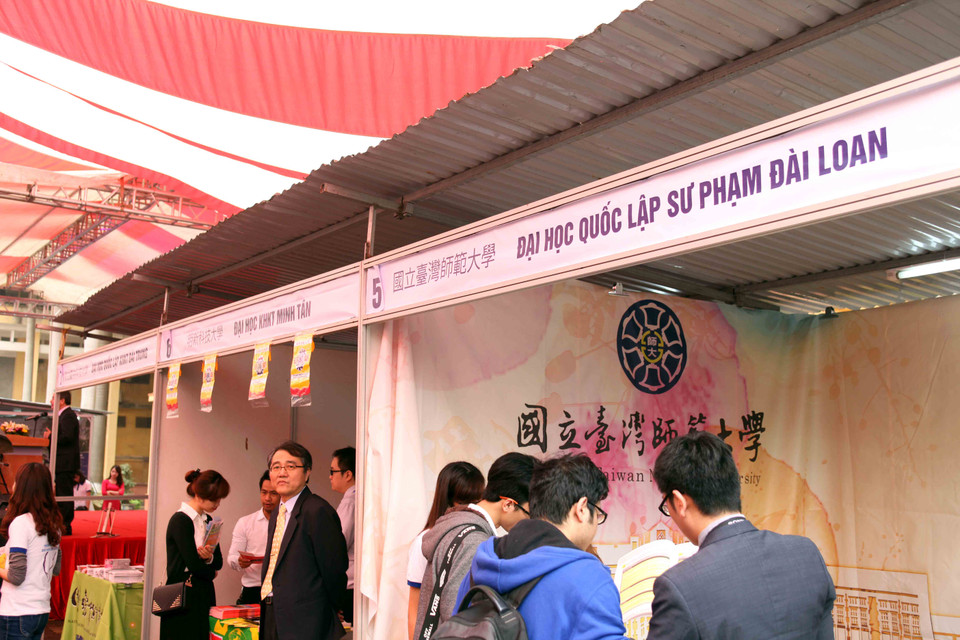 Các trường đại học ở Đài Loan đều có chương trình giảng dạy bằng cả tiếng Anh và tiếng Trung. (Ảnh: Doãn Đức/Việt Nam+)