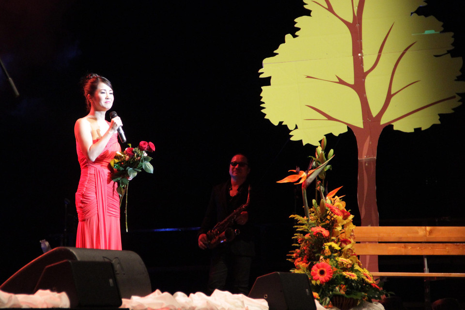 Ca sỹ Hồng Nhung. (Ảnh: Mạnh Hùng/Vietnam+)