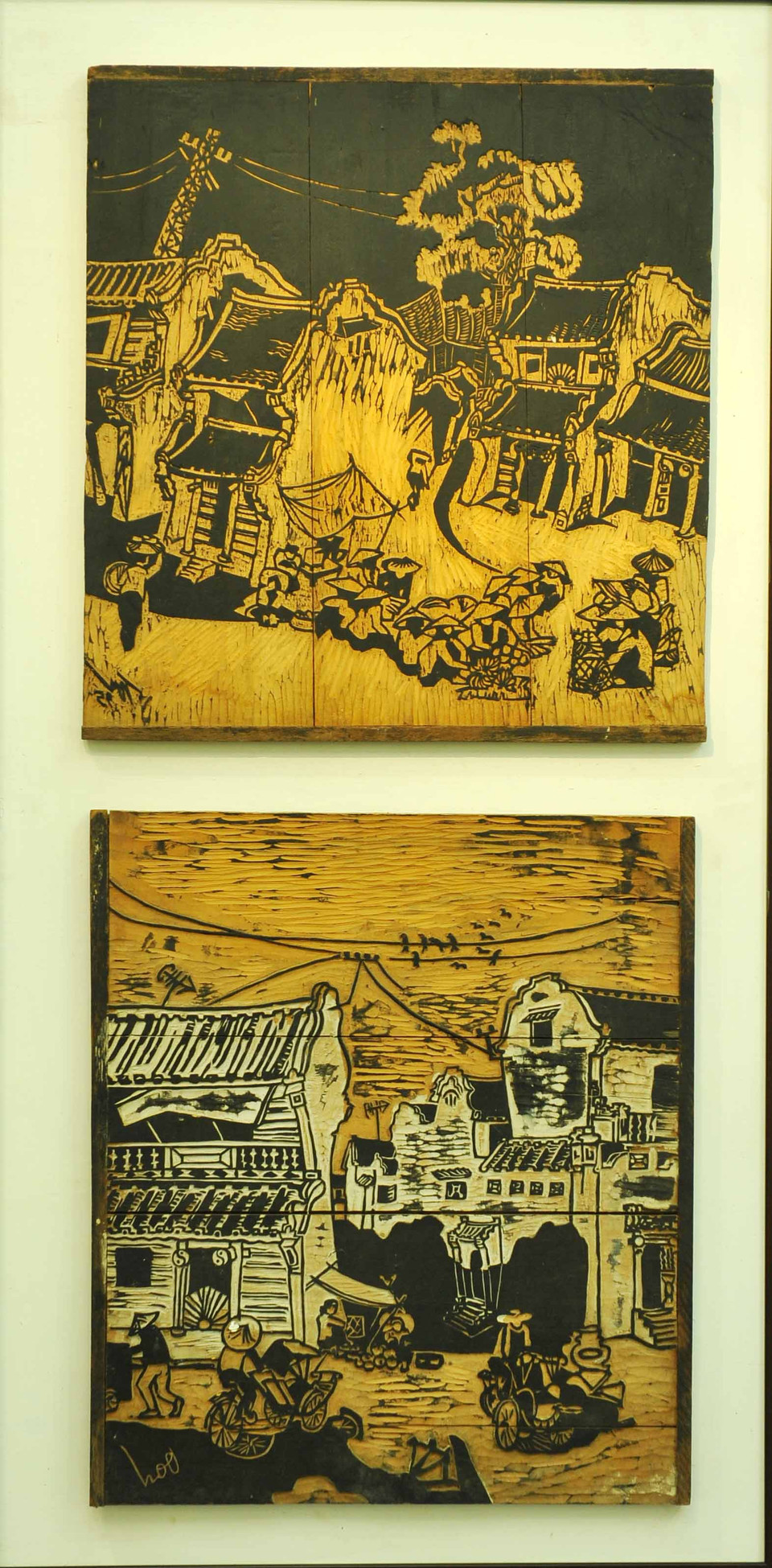 Mộc bản 'Phố Hội An' – 'Hội An phố'. (Ảnh: Doãn Đức/Vietnam+)