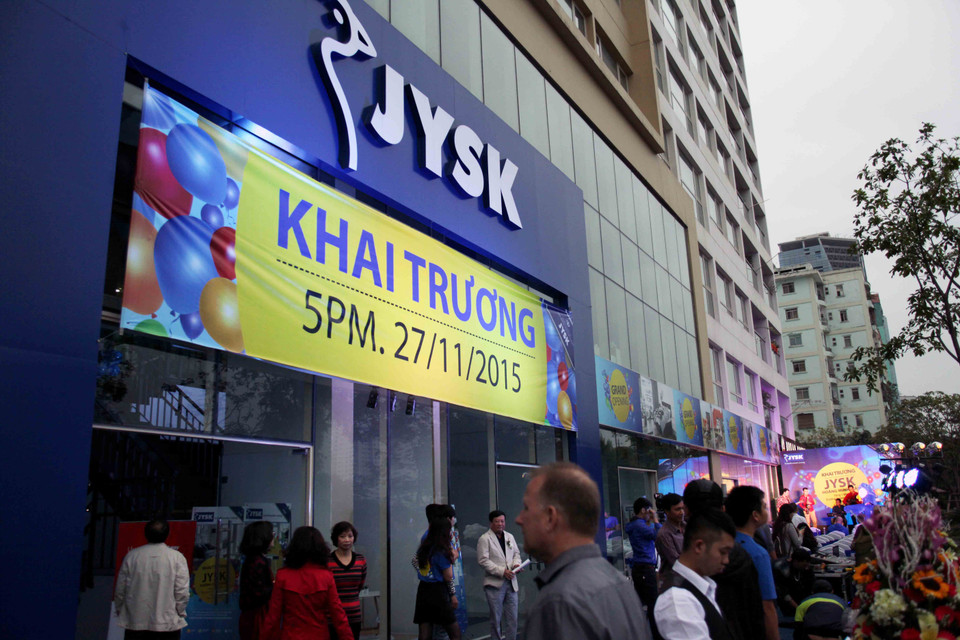 JYSK được sáng lập bởi ngài Lars Larsen, người giàu thứ ba Đan Mạch và được xếp hạng 435 trong số các tỉ phú giàu nhất trên thế giới – theo tạp chí Forbes. (Ảnh: Doãn Đức/Vietnam+)