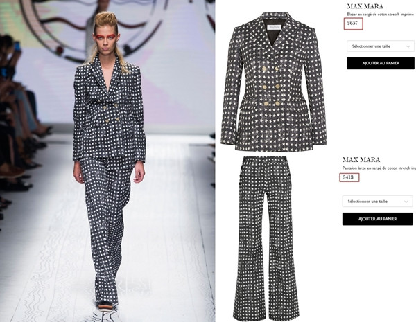 Thanh Hằng đã chi khoảng 24 triệu đồng để sở hữu bộ suit Xuân Hè 2016 của Max Mara.