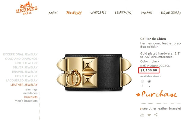 Chú trọng tiểu tiết, Thanh Hằng mạnh tay đầu tư 26 triệu đồng để sỡ hữu còng tay Collier de Chien (CdC) của thương hiệu Hermès trứ danh.