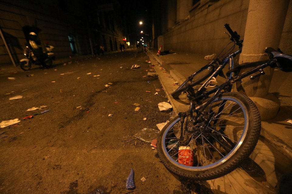 Hiện trường vụ giẫm đạp. (Ảnh: THX/TTXVN)