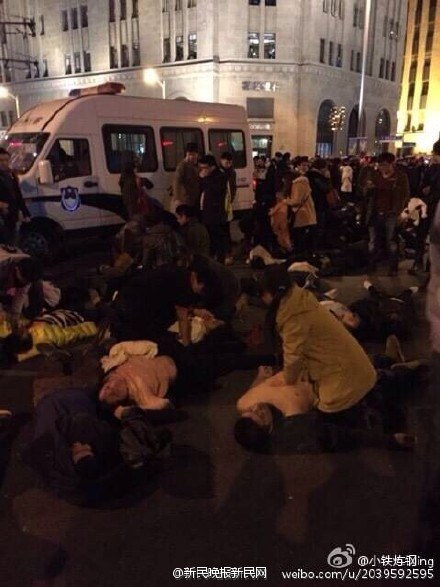 Hiện trường vụ giẫm đạp. (Nguồn: news.china.com.cn)