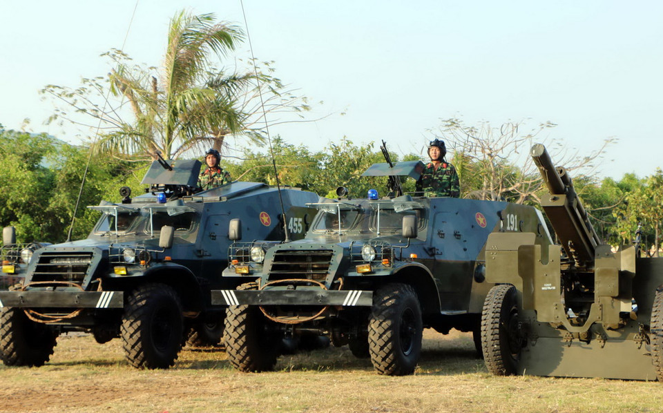 Quang cảnh buổi huấn luyện tân binh 2016. (Ảnh: Trung Hiếu/TTXVN) 
