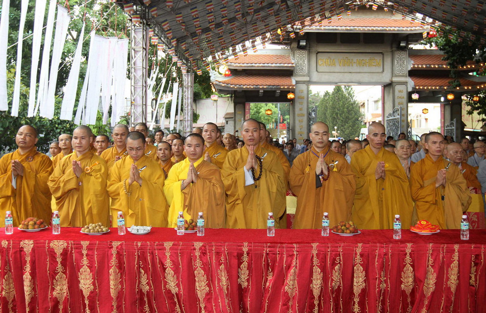 Quang cảnh Đại lễ cầu siêu. (Ảnh: Thanh Vũ/TTXVN)