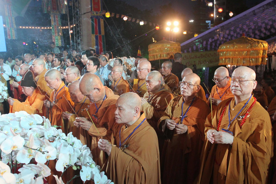 Quang cảnh Đại lễ cầu siêu. (Ảnh: Thanh Vũ/TTXVN)