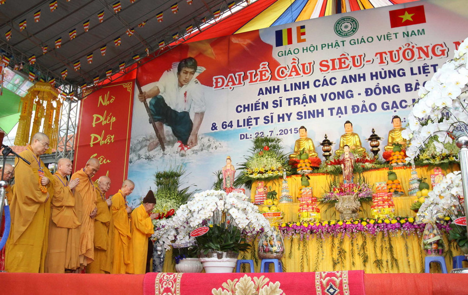 Quang cảnh Đại lễ cầu siêu. (Ảnh: Thanh Vũ/TTXVN)