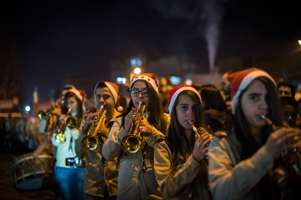 Người dân ở Damascus tổ chức Giáng sinh.(Nguồn: Sputniknews)