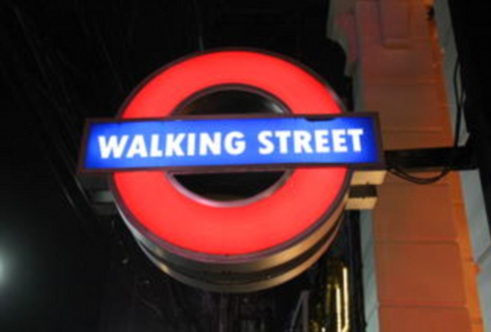 Khu phố đi bộ ở Pattaya. (Nguồn: Dailymail)