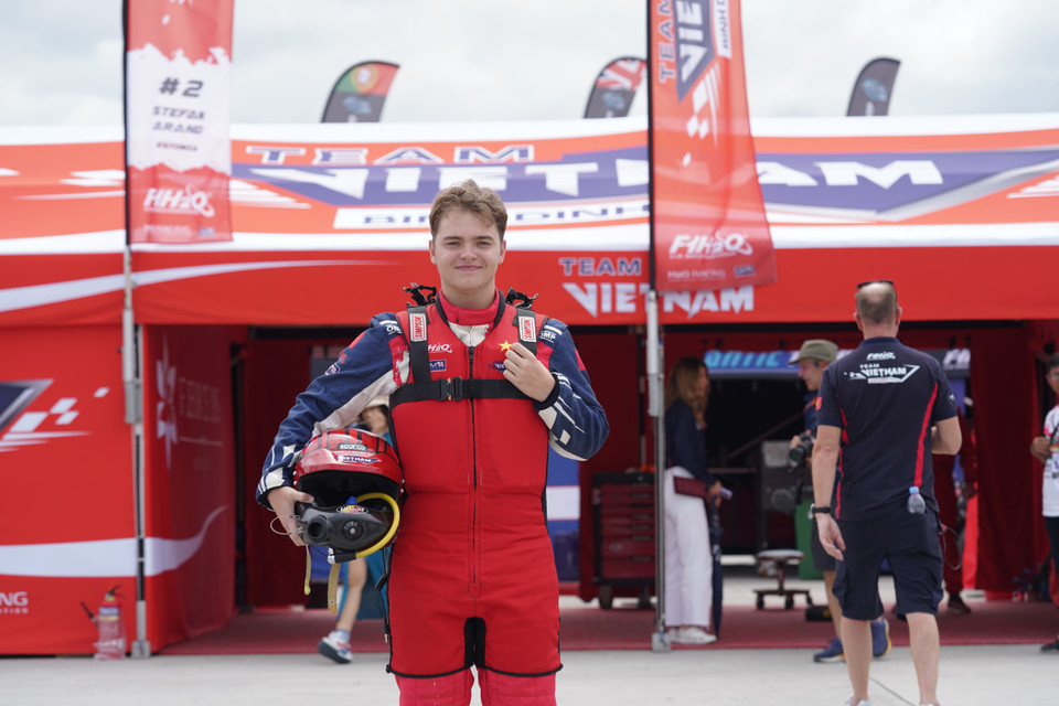 Tay đua trẻ tuổi thành công nhất người Estonia, Stefan Arand, đầu quân cho Bình Định-Việt Nam. (Ảnh do Ban Tổ chức cung cấp)