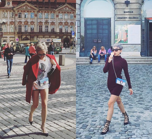 Giọng ca 'Ngày mai' mang theo chiều túi đeo nhỏ này trong suốt chuyến lưu diễn ở Châu Âu.