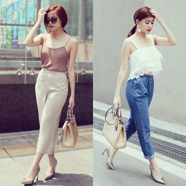 Hoàng Thùy Linh đích thực là quý cô Dior hiện đại. Sở hữu phong cách đậm tinh thần của nhà mốt, mỹ nhân 27 tuổi luôn xuất hiện với vẻ sang trọng, trang nhã và chinh phục mọi ánh nhìn nhờ nét đẹp nữ tính. Trong bộ sưu tập túi xách của mình, chiếc Diorissimo màu beige là một trong những mẫu được Hoàng Thùy Linh ưu ái nhất. 