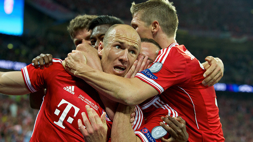 Năm 2013, đội tuyển Bayern trở lại ngai vàng bóng đá châu Âu với chiến thắng trước Dortmund tại sân vận động Wembley. (Nguồn: fcbayern.de)