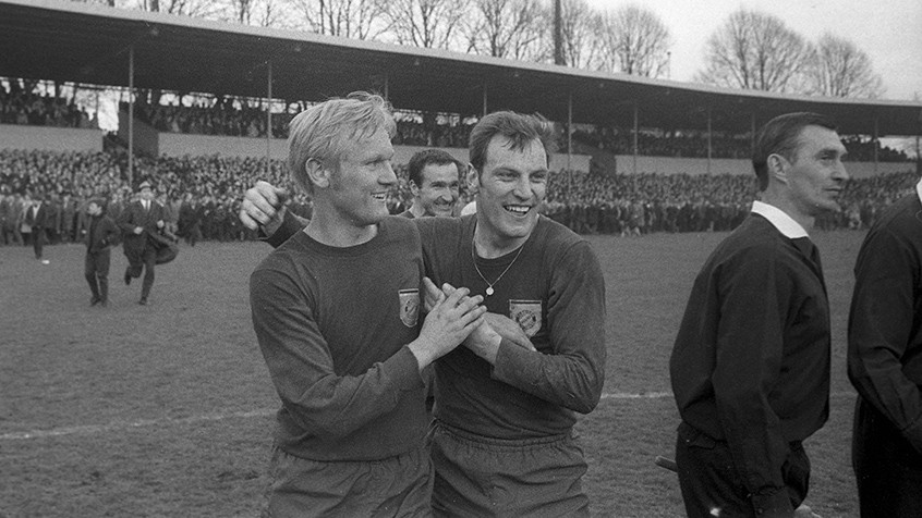 Bàn thắng duy nhất của Helmut Schmidt vào phút thứ 89 đã giúp Munich lần đầu tiên giành chức vô địch Bundesliga năm 1969. (Nguồn: fcbayern.de)
