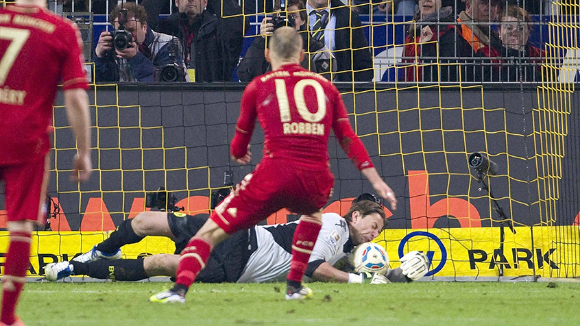 Nhà vô địch Bayern đã có thất bại cay đắng vào tháng 4/2012. Nhờ đó, Dortmund đã giành chức vô địch. (Nguồn: fcbayern.de)