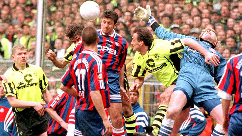 Dortmund đã giành được danh hiệu vô địch vào giải đấu năm 1995 và 1996. Phải đến 1997, Bayern mới có thể lấy lại tên tuổi vốn có. (Nguồn: fcbayern.de)