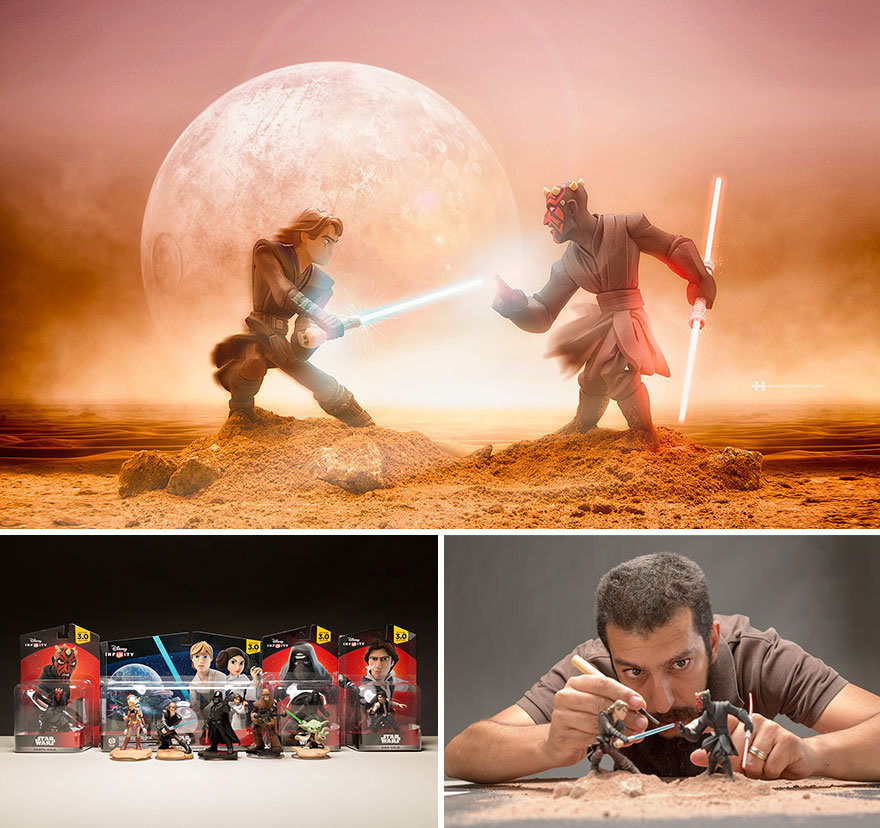 Ông sử dụng sức tưởng tượng và photoshop để tạo nên tác phẩm cuối cùng. (Nguồn: Sputniknews)