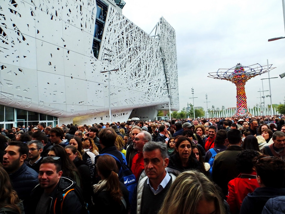 Trong ngày 17/10, ước tính Expo Milan 2015 đã đón khoảng 130.000 khách tham quan. (Ảnh: Quang Thanh/Vietnam+) 