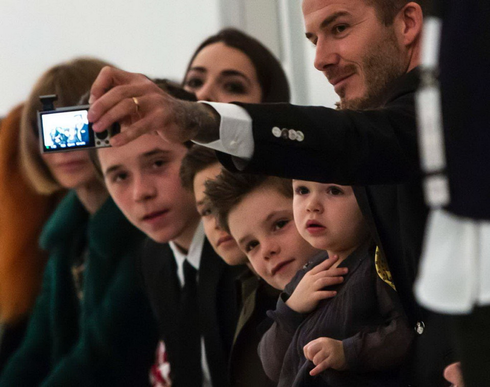 Gia đình nhà David Beckham. (Nguồn: Reuters)