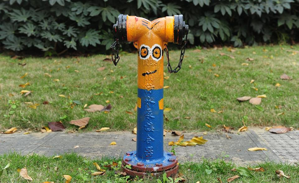 Những vòi phun nước này đã thu hút nhiều sự chú ý của người dân địa phương. (Nguồn: CCTVNews)