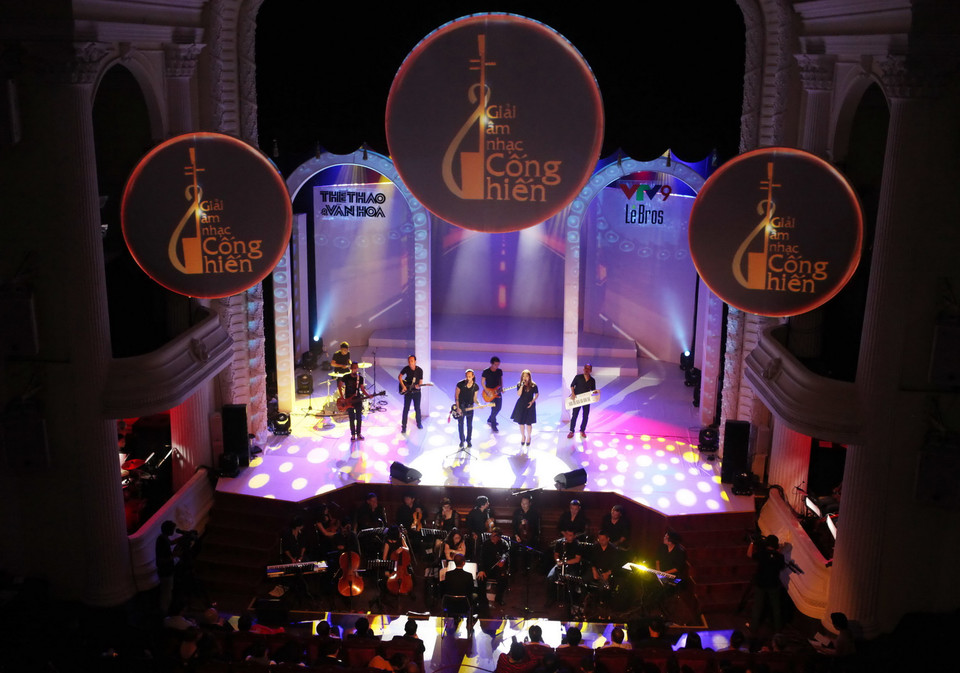 Một tiết mục trong chương trình. (Ảnh: Phương Vy/TTXVN)