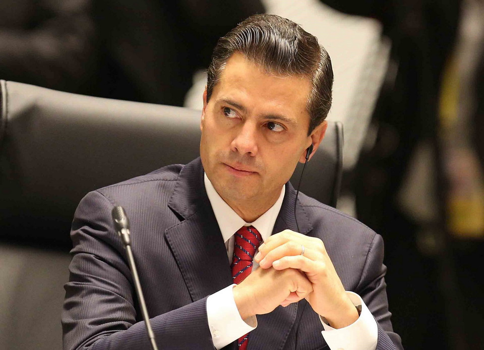 Tổng thống Mexico Enrique Peña Nieto dự phiên họp. (Nguồn: TTXVN)