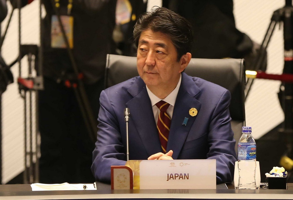  Thủ tướng Nhật Bản Shinzo Abe dự phiên họp. (Nguồn: TTXVN)