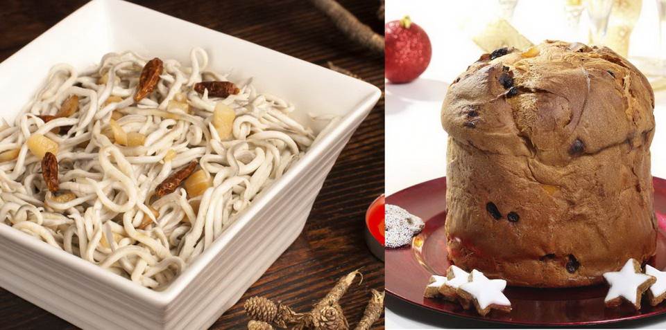 Tại miền Nam nước Ý, lươn chiên được phục vụ vào đêm Giáng sinh. Các món tráng miệng truyền thống của mùa Giáng sinh là pannetone, một chiếc bánh giống như bánh mì làm bằng kẹo trái cây. (Nguồn: Getty Images)